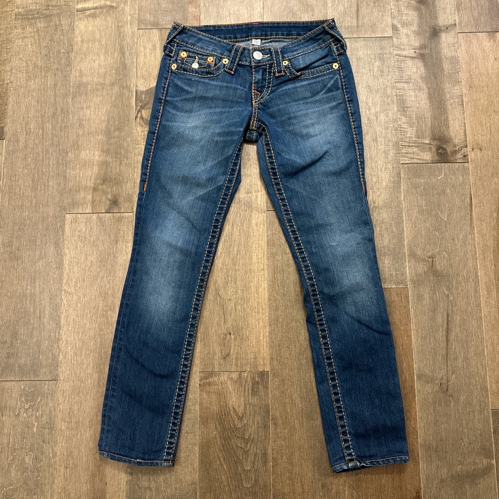 True Religion Dark Blue Women's Straight Leg Jeans